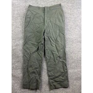 Vintage Military Serge AG-44 Trousers Men 34x34 Workwear Straight Leg Type I 60s